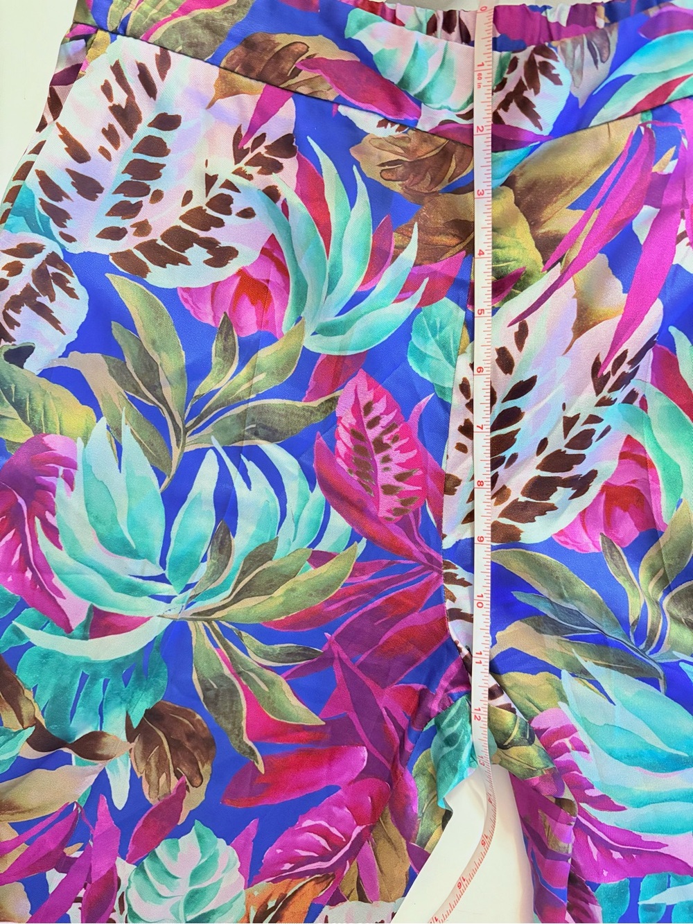 Zara Bright Tropical Leaf Print Blazer and Pants Set - Picture 16 of 16